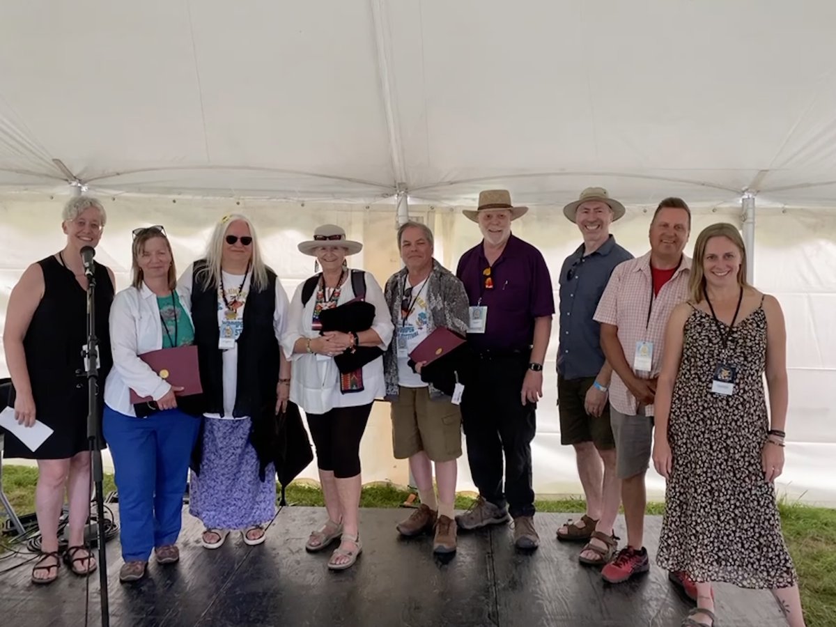 MyAssiniboine's tweet photo. Team #MyAssiniboine had a wonderful time at the @Winnipegfolk – until next year! #FolkFestHappy #ACUCommunity 🎵 https://t.co/OFyZoFs9jM