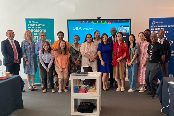 ncdalliance's tweet photo. 👏NCD advocates from 8 countries meet in New York on the sides of the #HLPF on SDGs to strategise advocacy plans that put NCDs at the centre of Universal Health Coverage. 
🌍Find out more about why 2023 is the #Moment4Caring, plus ways to connect local and global advocacy https://t.co/WROob6qbEX 
#ActOnNCDs