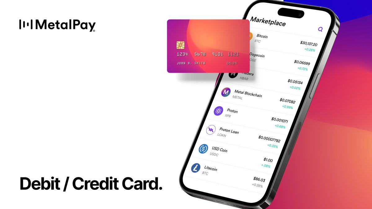 Buy crypto with just a few taps using your debit/credit card – only on  Metal Pay! Expanding your digital asset portfolio has never been this easy.  Start your crypto journey with us