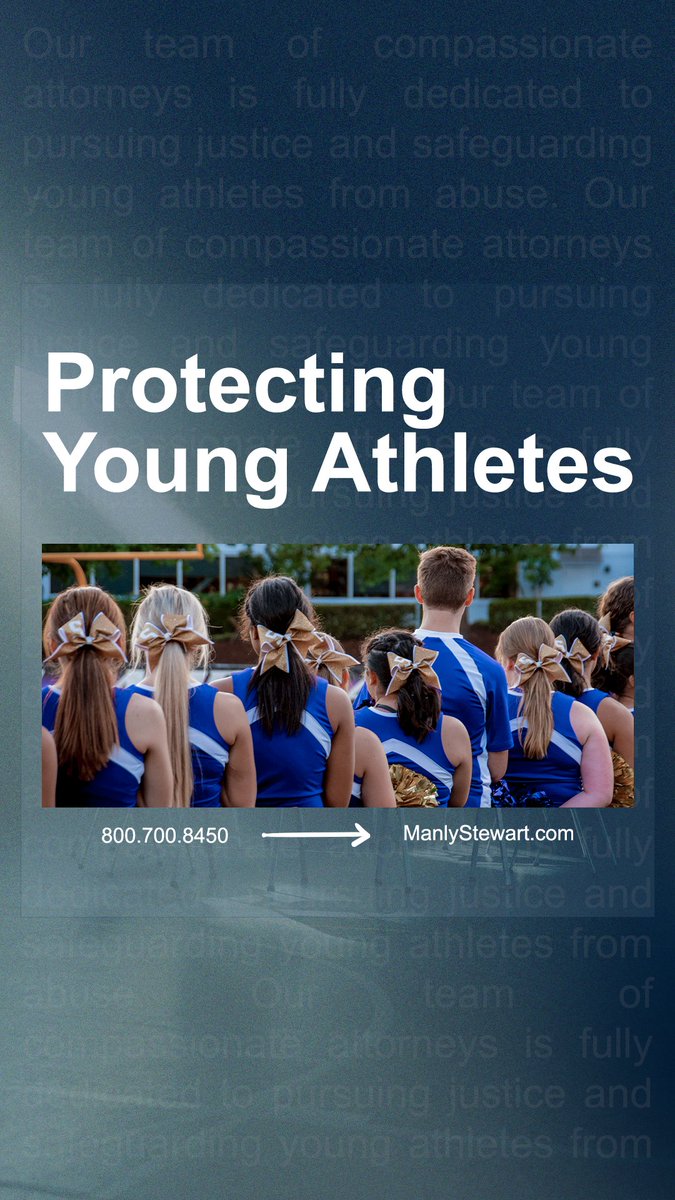 MSFLawFirm's tweet photo. 🚫 Zero Tolerance 🚫 At Manly, Stewart &amp; Finaldi, that’s our policy when it comes to sports authority sex abuse. Our team of dedicated attorneys is committed to fighting for justice and protecting young athletes from abuse. https://t.co/Tua1e6rxLu