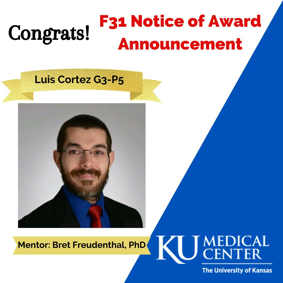BIG FUNDING NEWS💰🙌: Allen Chen (G3-P5) &amp; Sebastian Salathe (G1-P3) were selected as T32 Training Program in Obesity Complications (TOMADS) Trainees &amp; Luis Cortez (G3-P5) received the NIH F31 fellowship! Big congratulations to you all, we are so excited to see your future work!