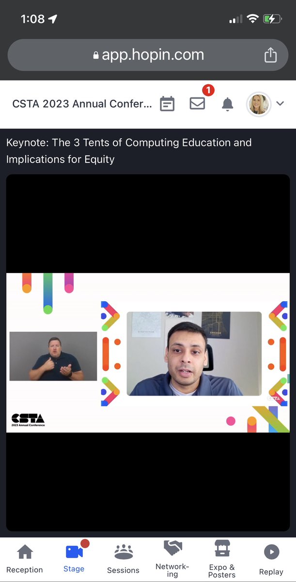 BeccaGutosky's tweet image. #CSTA2023 Virtual conference day 2 with PA’s very own @jigar_patel opening for this afternoon’s keynote 👏🏽 @csteachersorg @cstapittsburgh #CSinPA #CSforAllPA