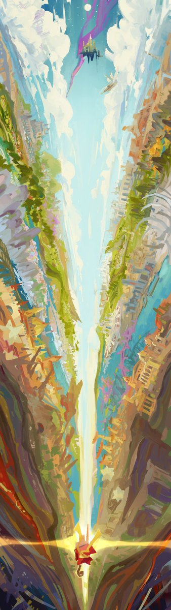 i drew the cover for ascent! <a href="/StreetsOfZine/">StreetsOfZine</a> we're going long the other way now ↕️ 🥾