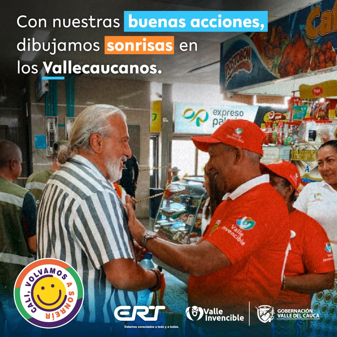 ERTSAESP's tweet photo. ¡Así vivimos la experiencia de una ciudad alegre y llena de cultura! 😄🏙🎉 La ERT está comprometida a promover la alegría, la sonrisa y el cuidado de nuestra hermosa ciudad. 💚🌇 Queremos marcar la diferencia y ser parte del cambio 😊✨
#CaliVolvamosASonreir @GobValle https://t.co/KeGDSvXjCa
