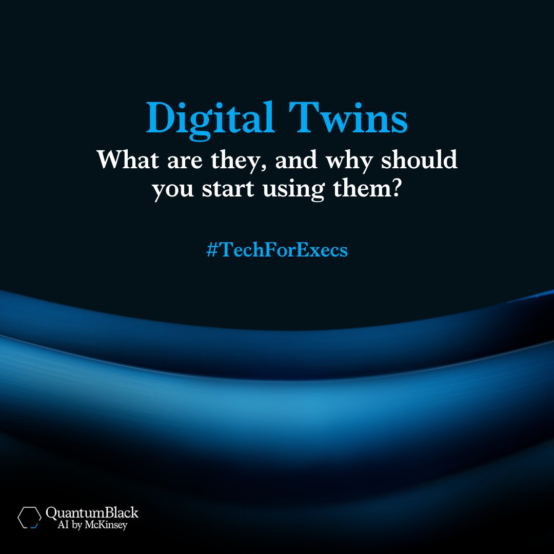 quantumblack's tweet image. What do you call a digital representation of an object, process, or system, supporting complex data analysis? 🤔 🔎
If you’ve answered “digital twin”, that's correct!
Digital twins can be a game-changer for any company. Here's why. 👉 quantumblack.co/44DMZkr
#TechForExecs
