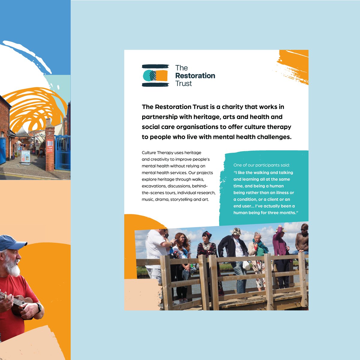 🚨 NEW WORK! 🚨

We were approached by the Restoration Trust to help them develop their brand identity and website in order to better represent their product offering and value that their organisation brings to heritage asset owners, and people with mental health challenges.