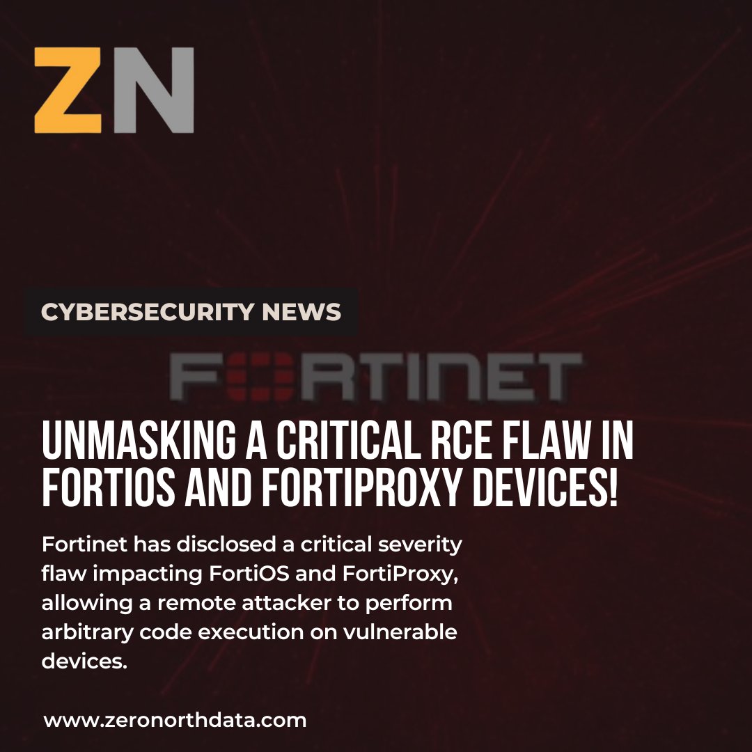 Fortinet issues warning about a CRITICAL RCE vulnerability in FortiOS and FortiProxy devices!  Ensure your cybersecurity is on high alert and take immediate action. #Cybersecurity #Fortinet #RCEFlaw #VulnerabilityAlert

bleepingcomputer.com/news/security/…