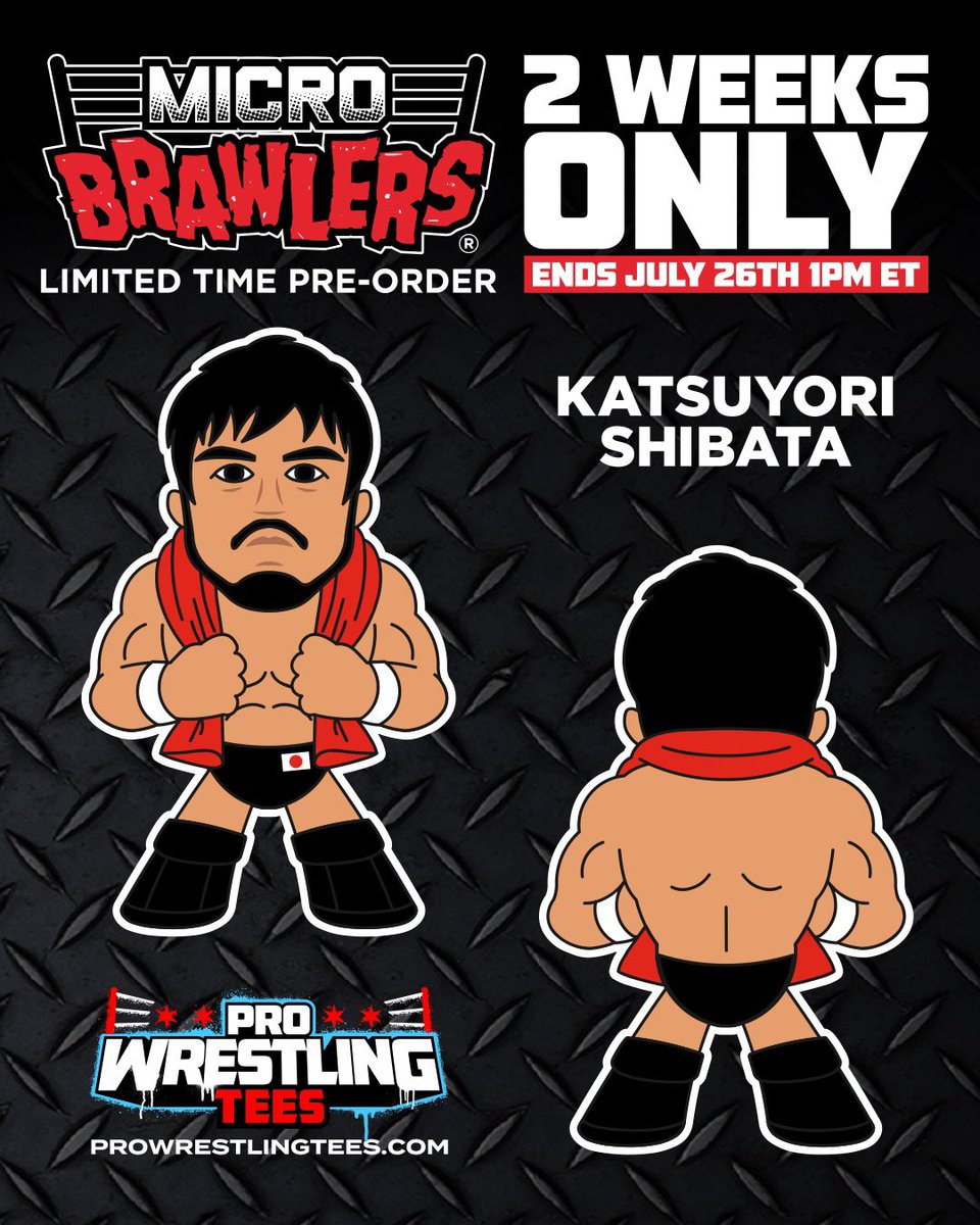 marcuryryo's tweet image. 柴田選手のフィギュア発売✨
#柴田勝頼 
#prowrestlingtees #microbrawler