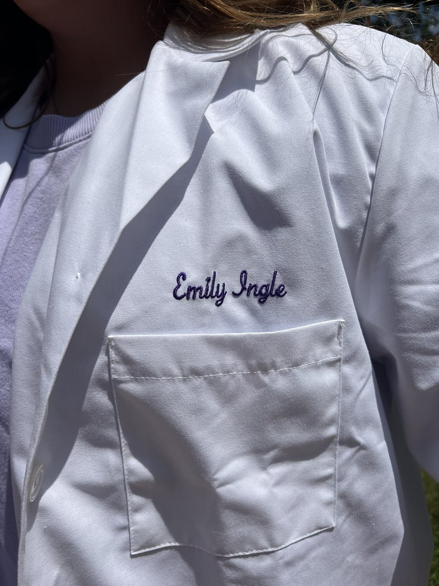 We are SO proud of our very own <a href="/EmilyIngle9/">Emily Ingle</a> for receiving her White Lab Coat today for her summer research at Converse! Congratulations to YOU! 🔬👩🏼‍🔬