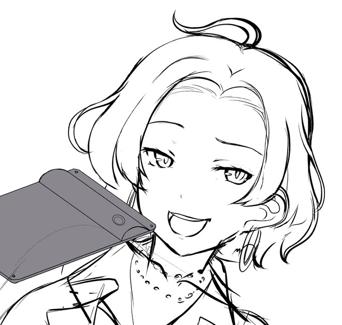 息抜きにファンボ用の絵描いてる 