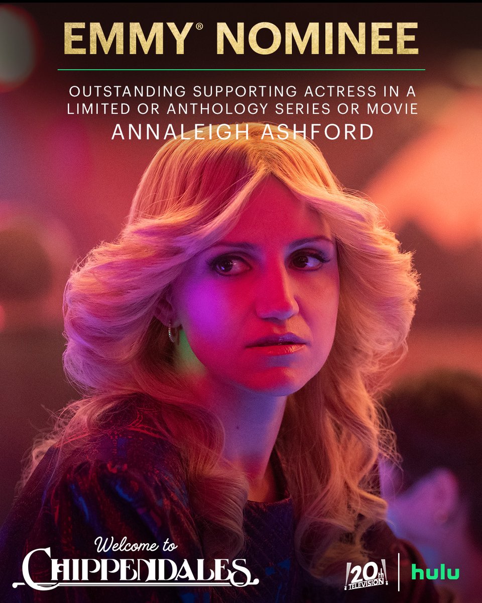 wtchippendales's tweet photo. Congratulations to Annaleigh Ashford, Emmy nominee for Outstanding Supporting Actress in a Limited or Anthology Series or Movie. #Emmys #Emmys2023 #WelcomeToChippendales https://t.co/ZAA8rUediJ