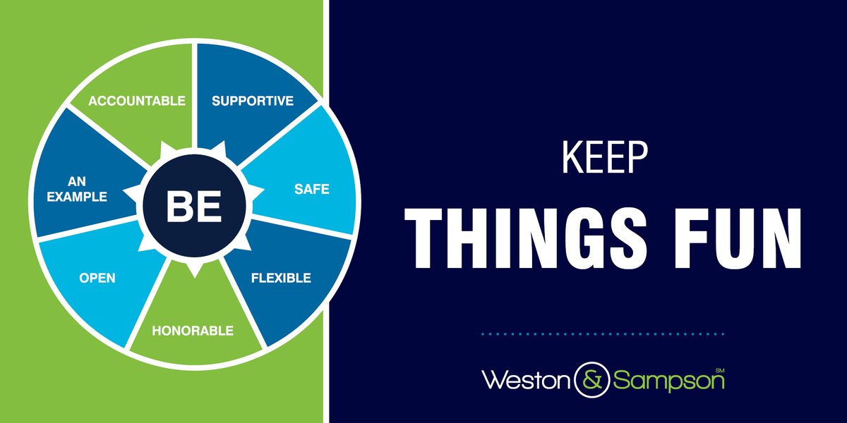 WestonSampson's tweet image. Celebrating our 33 culture fundamentals, today we spotlight KEEPING THINGS FUN. Amid daily challenges, remember - perspective is key. Don't sweat the small stuff or take ourselves too seriously. Laugh daily. #KeepThingsFun #WorkCulture #LoveWhatYouDo #TransformYourEnvironment