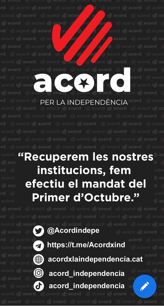 Acord per la Independència tweet media