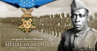 #DYK 

#Albany's Henry Johnson Blvd. is named for famed WWI hero and #MedalofHonor recipient #HenryJohnson.  

Johnson called the #CapitalRegion home as a teen before enlisting.

Johnson passed away in 1926.  President @BarackObama awarded the MOH to Johnson in 2015. #Armyhistory