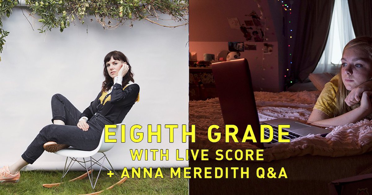 🍿Yay! We’re doing Eighth Grade w/ live score again! (&amp; followed by a rambling QnA w/ yours truly)
🍿19:30 6th October 
🍿Dewsbury Town Hall
🍿 as part of <a href="/livecinemauk/">Live Cinema UK</a> Weekender

annameredith.com/live