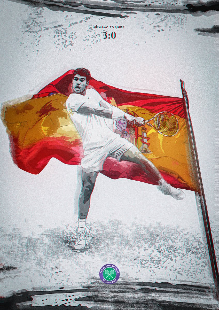 CONGRATS 👑🇪🇸 <a href="/carlosalcaraz/">Carlos Alcaraz</a> 

he hecho este póster para ti, para celebrar la victoria. VAMOS!!!

🔁❤️