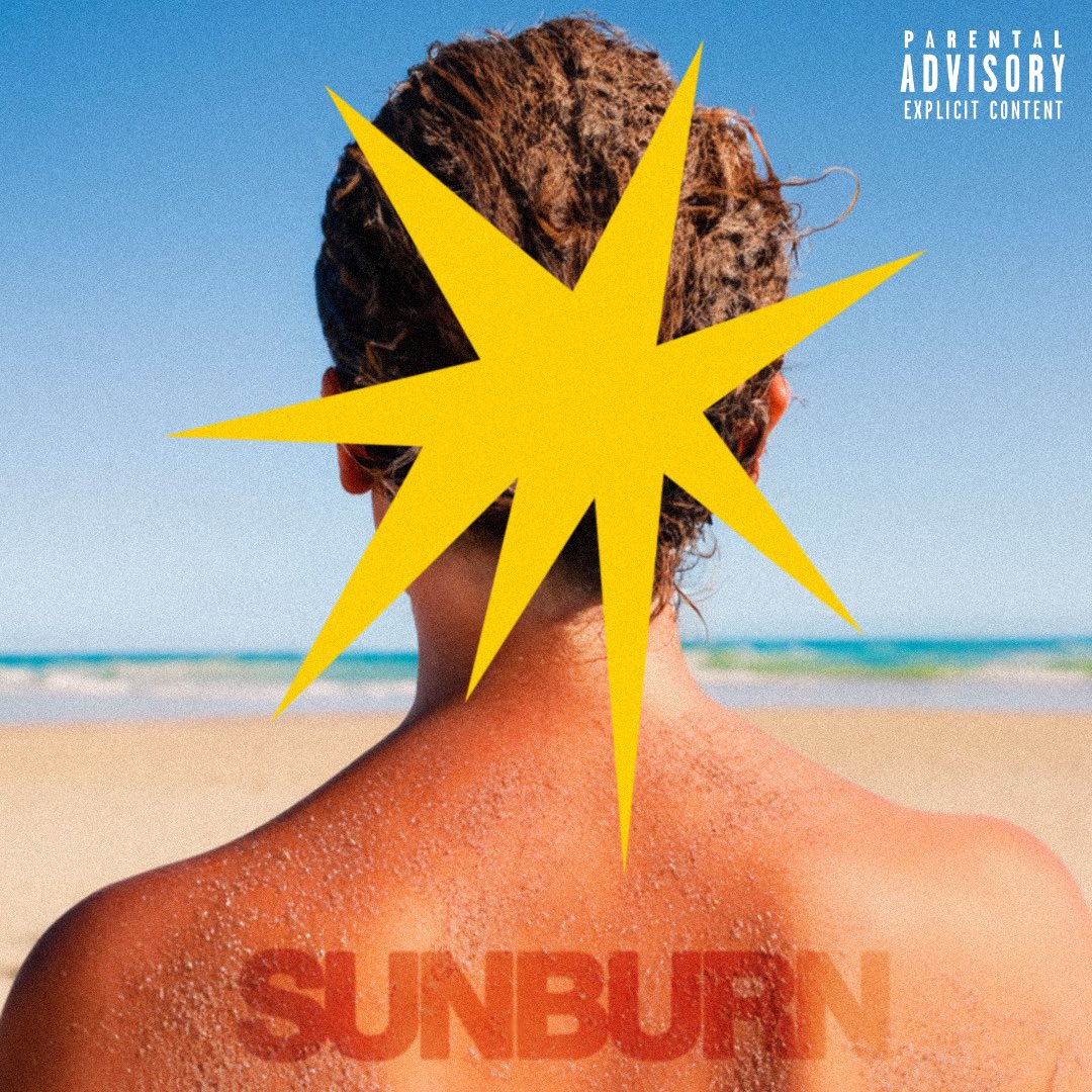 brambi1432's tweet photo. SUNBURN @dominicfike 

This is my concept for @dominicfike new album and tour dates for the uk! 

This got me inspired to create 3 tour posters, merchandise and a new vinyl design! This is took me a couple of days to do so if anyone from any record labels come across this hire me https://t.co/OenEZmJE2q