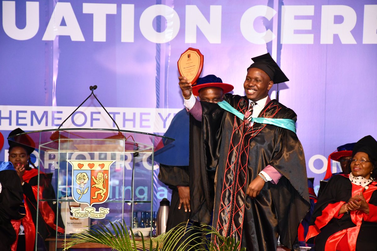 _SamMue's tweet photo. Humbled to have received the Chancellor's Award for being the top overall undergraduate student
@StrathU's graduation! 🎓

This is an honor, given SU's theme of #Sustainability  validating the hard work we have done with #young people &amp;  #SDGs.🌍 

This is our award, our win!🙌💙 https://t.co/xMVTJwsmsE