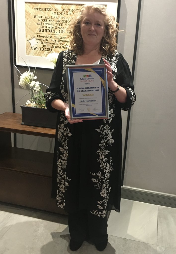 Sally Hamerton (@hamertonsally) on Twitter photo Delighted to be awarded Primary School Librarian of the Year 2023. With thanks to <a href="/uksla/">School Library Association (SLA)</a>
#SLAcelebrates Delighted to be awarded Primary School Librarian of the Year 2023. With thanks to <a href="/uksla/">School Library Association (SLA)</a>
#SLAcelebrates