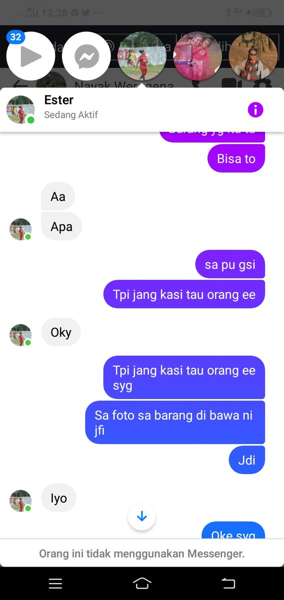 vcbole's tweet photo. Serang langsung suda fb masi 
Aktif tu ✔️ https://t.co/ovzQh47cIJ