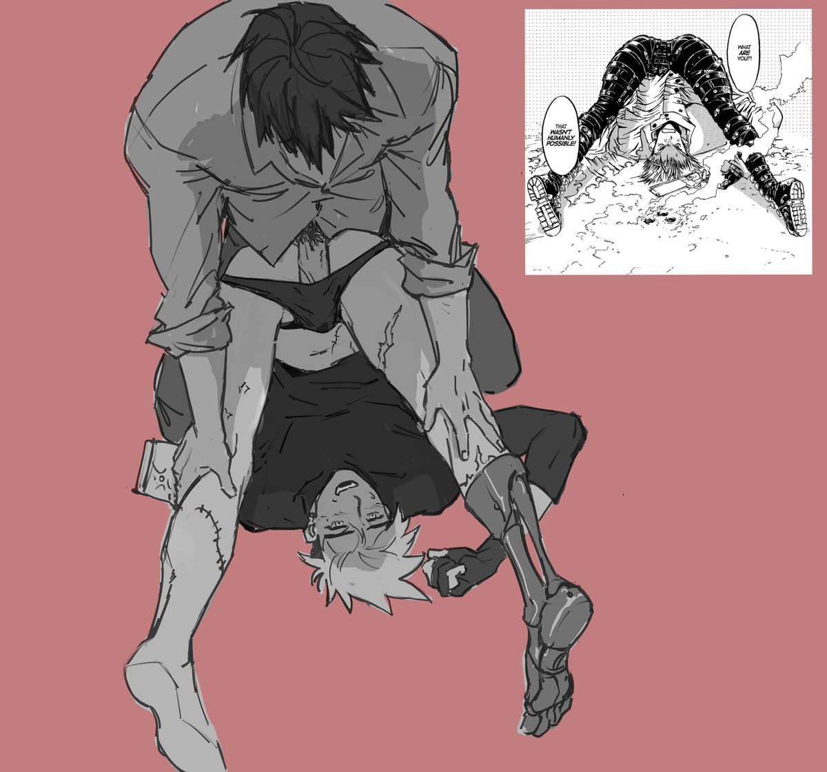 spreadbhar's tweet photo. (in the way wolfwood says blondie) hey bendy https://t.co/hFE4F8JSOu