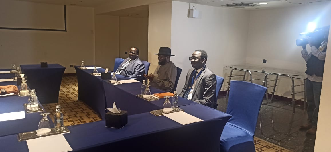 hawelti's tweet photo. President Isaias Afwerki today met with South Sudan's President Salva Kiir Mayardit &amp; Egypt's Foreign Minister Sameh Shoukry to exchange views on resolution of the crisis in Sudan.  The Summit of Heads of State &amp; Government of Sudan's neigbouring States is scheduled for tomorrow https://t.co/Y60oVFymfG