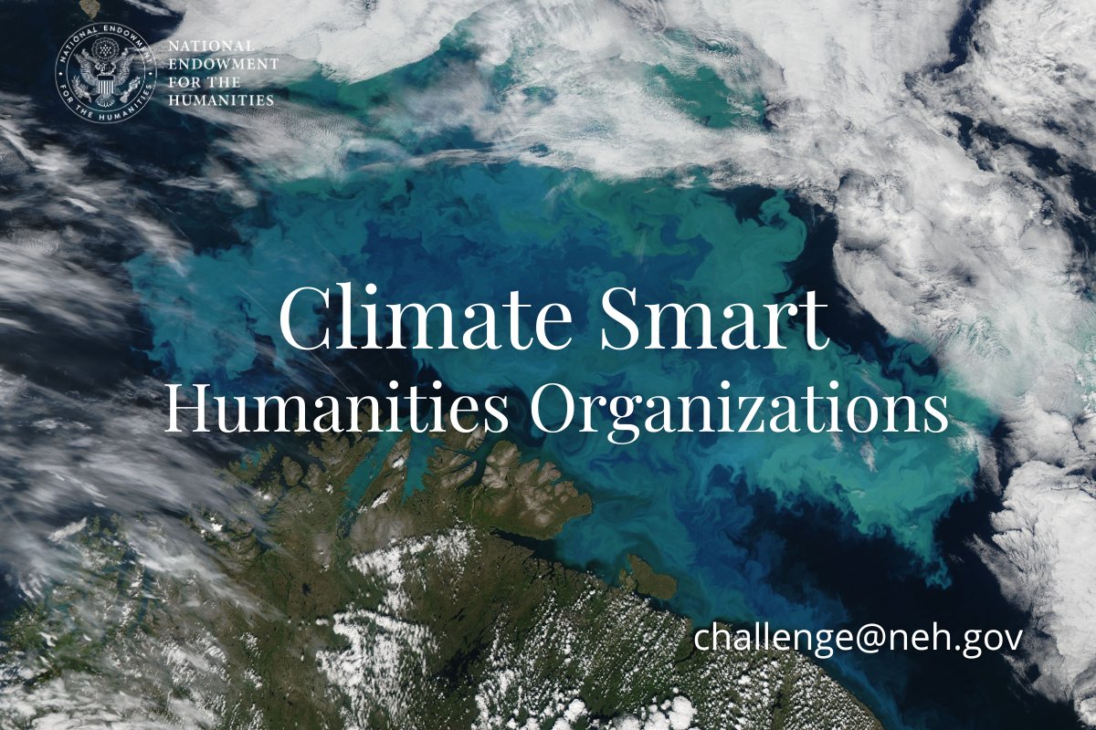 Learn more about our Climate Smart Humanities Organizations grant program by registering for a Q&A session on Tuesday, 8/1 at 2:00 pm EDT! 🖥️ bit.ly/3CKBCve