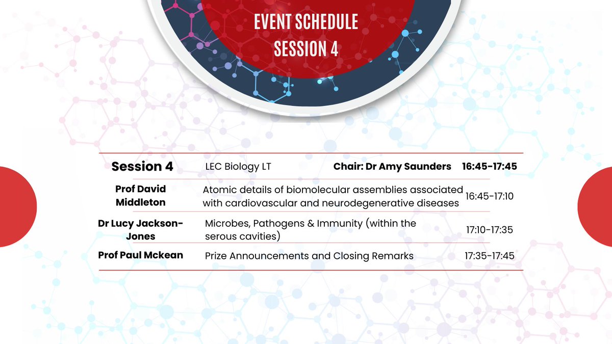 lbns2023's tweet photo. Less than 24 hours for the Lancaster Bioscience Network Symposium! 

Session 4 deals with research on biomolecular assemblies, and the importance of immunity! 

Head to Biology LT on 13th July, at 4:45 pm, for the last session of LBNS 2023!

Oh, and there's prizes!

#LBNS2023 https://t.co/496zrnky9H
