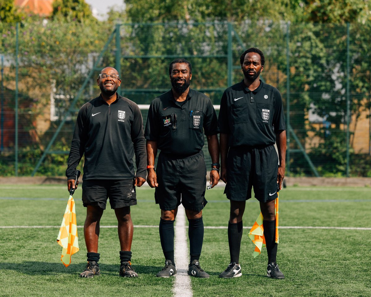 oldbridge_fc's tweet photo. We want to help referees from under-represented backgrounds break into the game. We feel there is a lack of BAME representation in football.

Mark Tweed, Errol Barnett and Charles Stephenson all handled proceedings admirably on Sunday. 

Photographer: @heptaviews 

#BRIDGITAL 🌍 https://t.co/W7jWsgFsLg