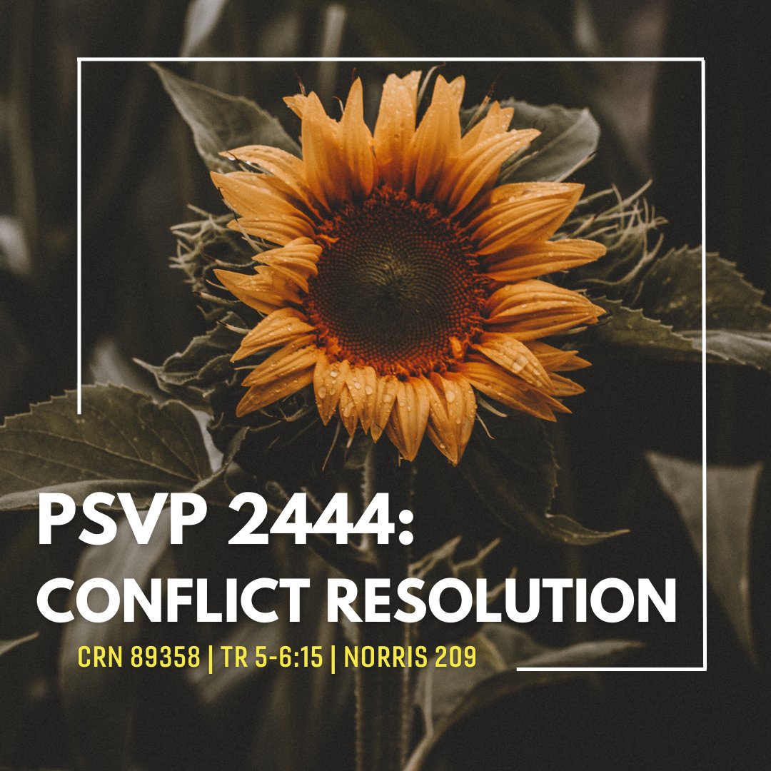 If you're still looking for a class to add for Fall 2023, consider PSVP 2444: Conflict Resolution. This class can count toward the 12 credits of required Criminology electives for CRIM Majors. Add/drop will re-open on July 26.