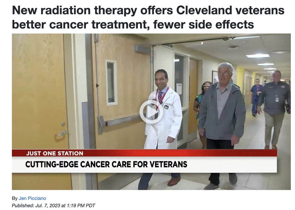 A VALOR study investigator at the Cleveland VA is interviewed about their new MRIdian system. @viewray #radonc cleveland19.com/2023/07/07/new…