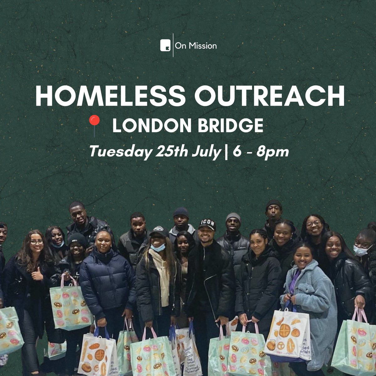 Homeless outreach!

We’ll be hearing their stories, donating essentials and most importantly sharing the gospel of Jesus with them!

We’ll see you there!

#onmission #homelessoutreach