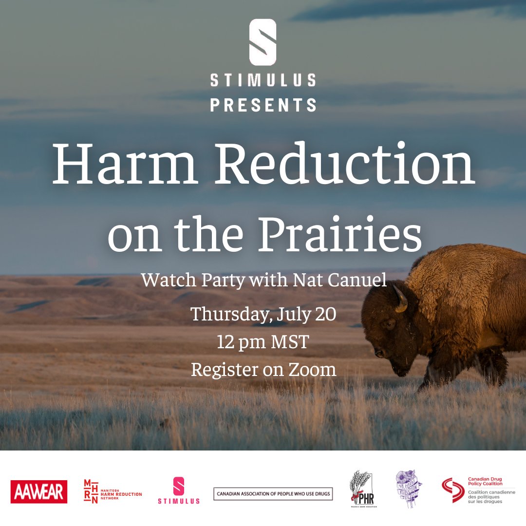 Join us for a showing of the short video "Harm Reduction on the Prairies" followed by an interactive online discussion.

Register here: us06web.zoom.us/meeting/regist…