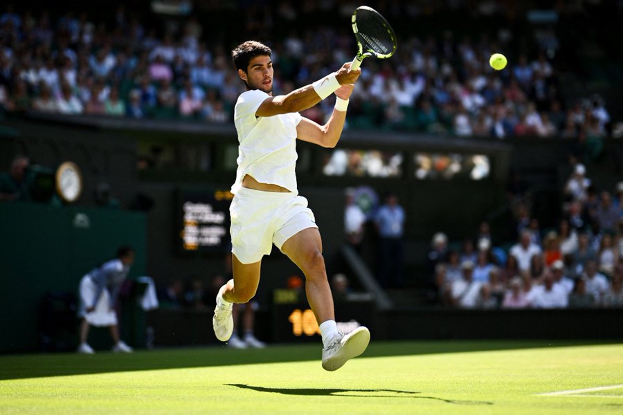 Carlos Alcaraz, durante Wimbledon.