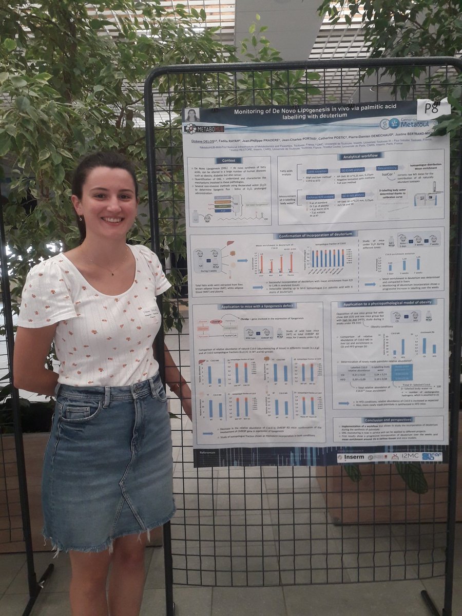 JustineBertra10's tweet photo. Poster cession in @EpiLipidNET meeting:  monitoring of in vivo lipogenesis on mice by GC-MS with Océane Delos @metatoul @Metabohub @I2mcT @DamienDenechaud https://t.co/P04TlJVx5r