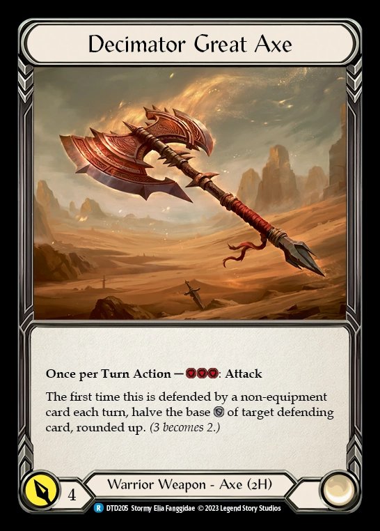 roschbei's tweet photo. Two spicy brews from today's Talishar testing:
1.) Ran into Control Warrior lists, and they felt legit.
2.) Does WD have a possibility of hitting SB slots in this meta? Might be good against Runeblade/Ranger I guess.
#fabtcg #fabconstructed #fabdusktilldawn https://t.co/nvgk3RzyPF