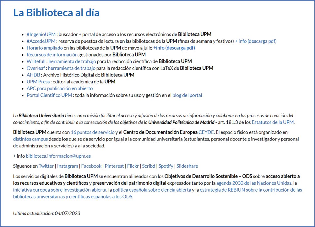 Biblioteca UPM tweet media