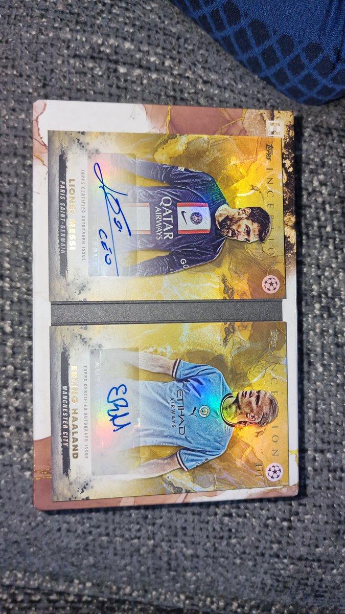 1 of 1 #Messi #Haaland #topps #INCEPTION #Tffbreaks