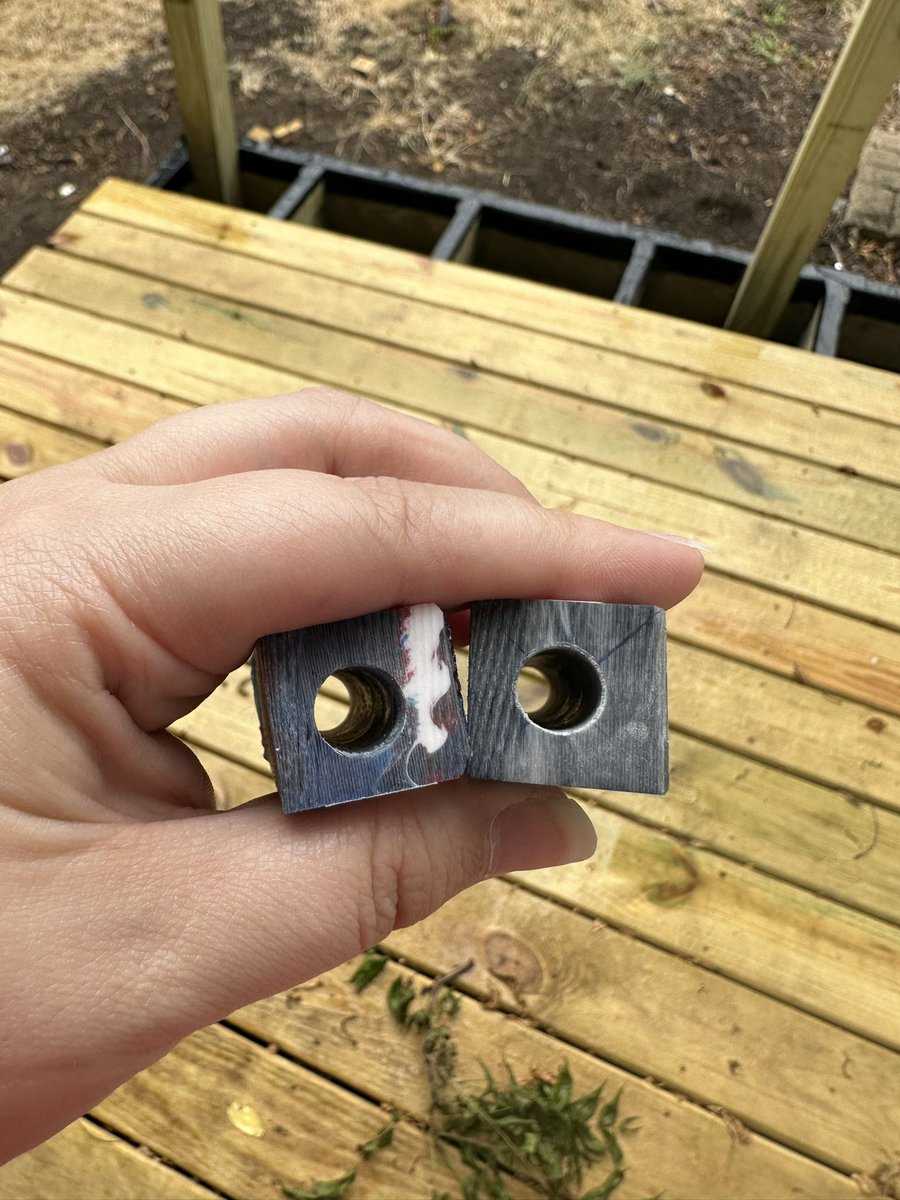 rb2m94's tweet image. My least favorite part of pen/seam ripper making is drilling holes through the blanks, but I did two today! #creativecompatriots