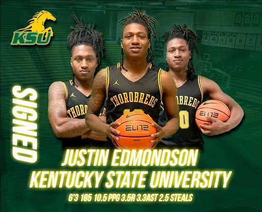 Justin Edmondson (@famousjus) on Twitter photo On to the next chapter. Hard work no excuses 🟢🟡 #kentuckystateMMB #KSU #thorobrednation <a href="/CoachBaldwinWC/">Cory Baldwin</a> <a href="/CoachJoel13/">Coach Lecoeuvre</a> <a href="/ksu_cojac/">Jamaal Jackson, EdD</a> On to the next chapter. Hard work no excuses 🟢🟡 #kentuckystateMMB #KSU #thorobrednation <a href="/CoachBaldwinWC/">Cory Baldwin</a> <a href="/CoachJoel13/">Coach Lecoeuvre</a> <a href="/ksu_cojac/">Jamaal Jackson, EdD</a>