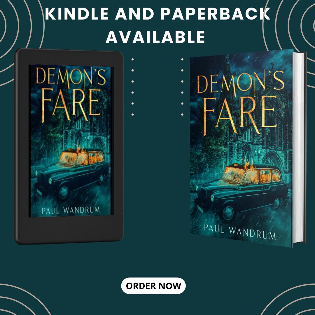 You can get your copy of my debut novel Demon’s Fare on Amazon kindle to read on the go for only £1.99. Or if you’re more traditional like me and like to collect books you can get a paperback copy (with free prime shipping) for only £6.99! amzn.eu/d/d78x49U