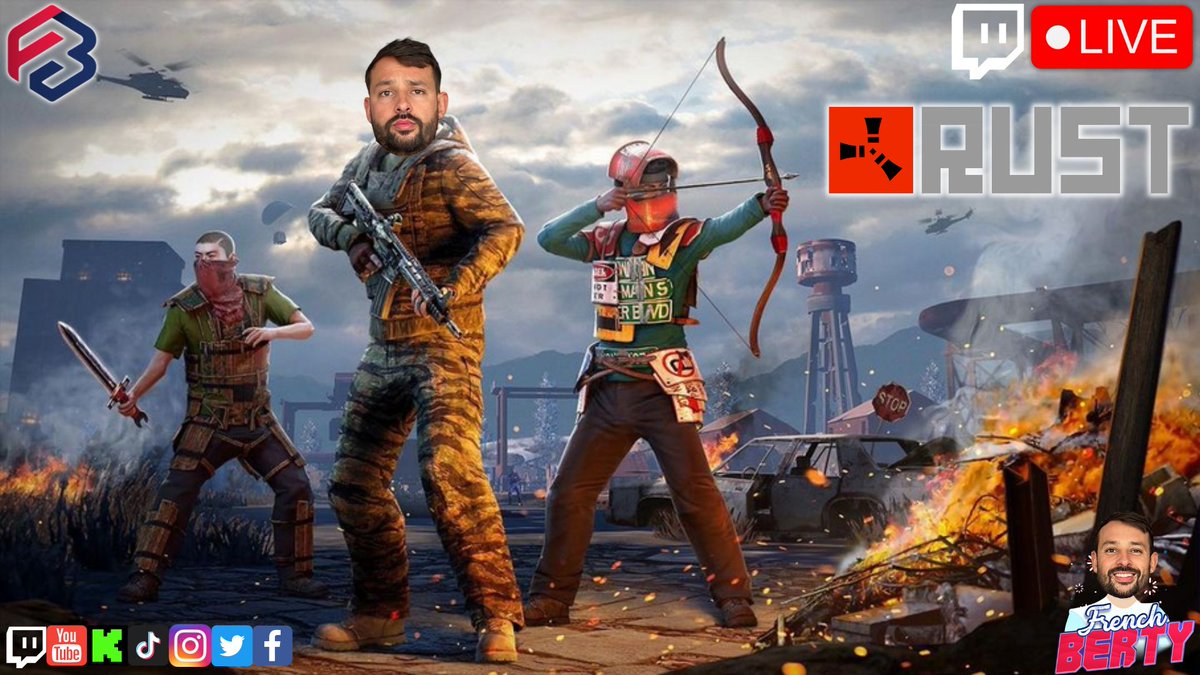 frenchberty's tweet image. Come join me as I build a home, hunt some noobs and loot some random ass stuff! ITS @playrust time and we play this game because it&apos;s toxic and it&apos;s so much fun! &amp;lt;3 PUMPERS ON 3, 1,2,3 PUMPERS! 
#rust #rustps4 @Rustafied