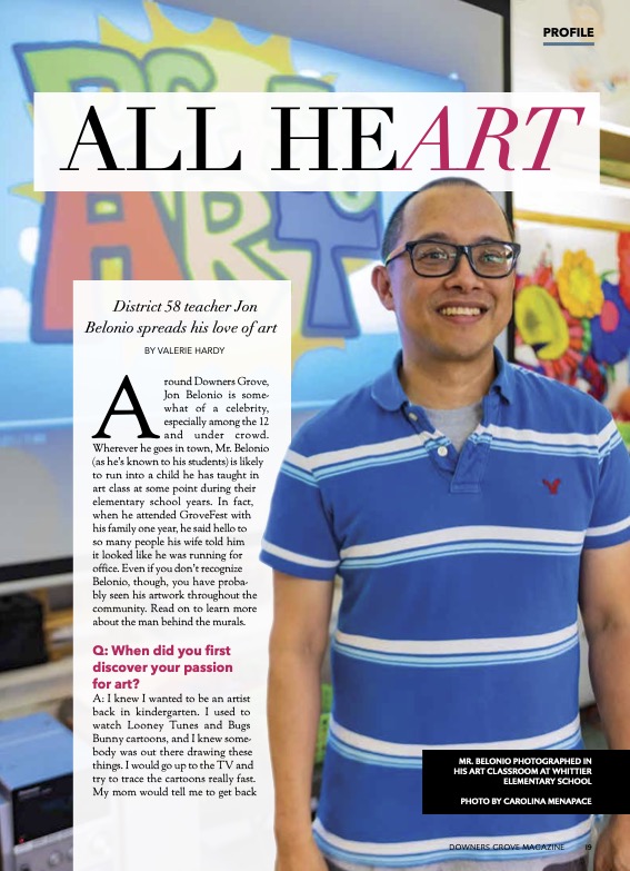 MrBelonio's tweet image. Wow. Words cannot express how grateful I am for "working" in such an awesome and supportive community. Downers Grove Magazine - I can't thank you enough for thinking I was worthy to be featured. I'm just a simple guy who enjoys sharing my love of art! #LOVEDG #dg58pride