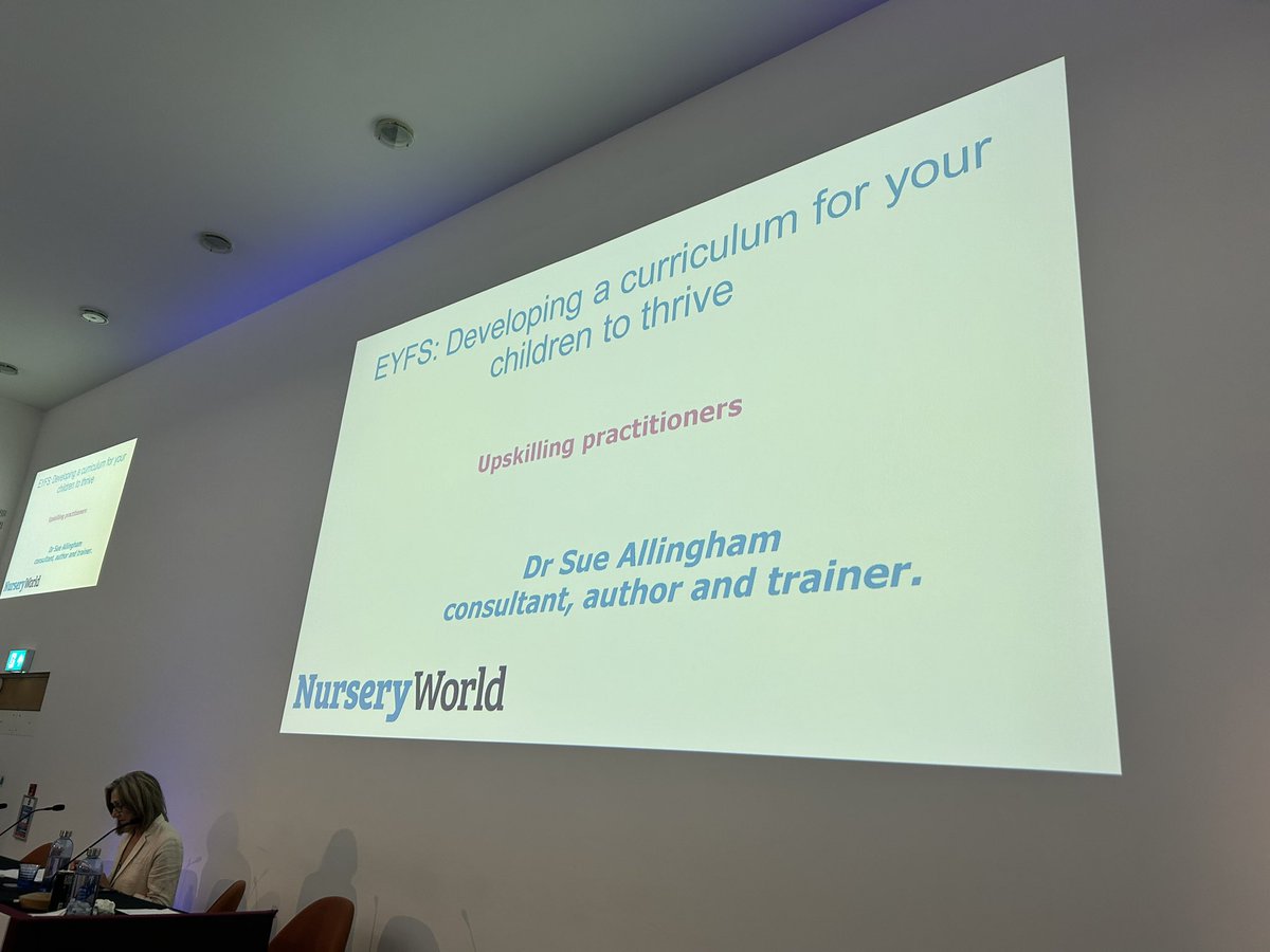DrSue22's tweet photo. Thank you @NurseryWorld for the opportunity to speak at the thought provoking conference today. Good to catch up with friends old and new #curriculumconference https://t.co/ISlQMfesQE