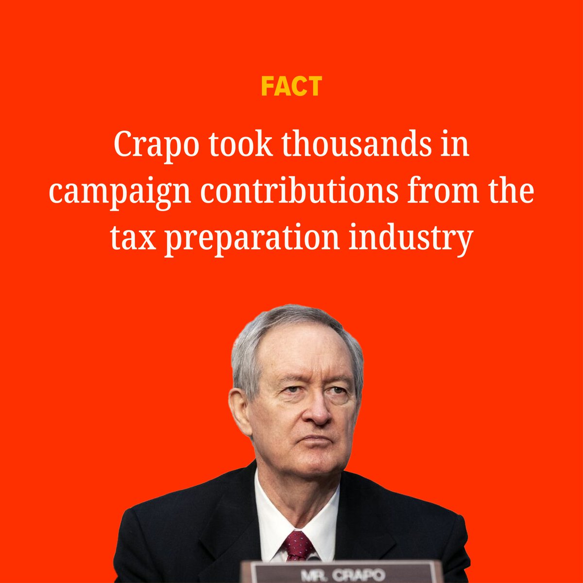 IdahoDems's tweet image. Mike Crapo has received thousands of dollars in campaign contributions from industry titans like H&amp;amp;R Block and TurboTax.

Is it any surprise he opposes a free tax filing program that can save taxpayers an average of $140?