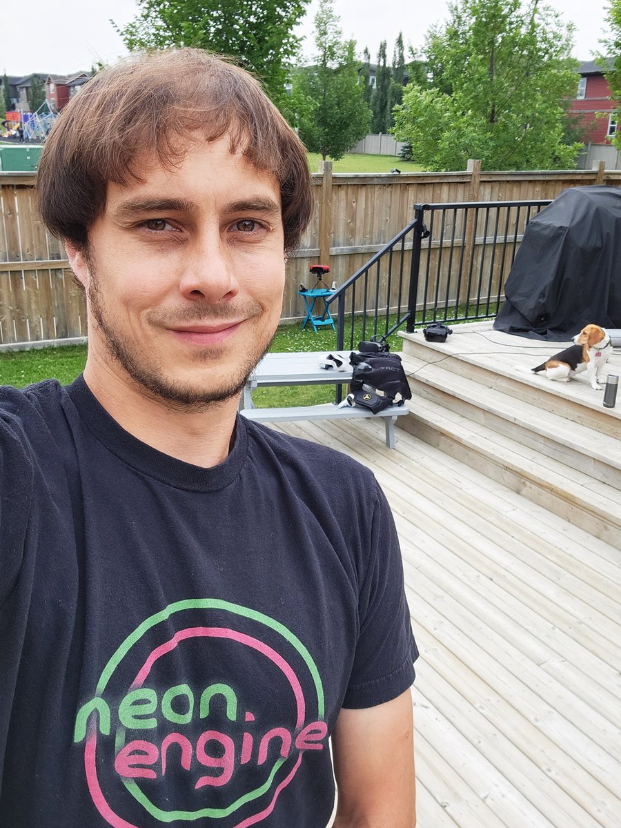 Cody Jassman (@codyjassman) on Twitter photo Hi, I'm Cody Jassman. I started a #VR game studio in 2019.
<a href="/NeonEngine/">Neon Engine</a> is the result of my passion for video games & programming. It represents my attempt at capturing, in the wonderful new medium of XR, the fun my brother & I had playing NES / SNES / N64 in our youth. Hi, I'm Cody Jassman. I started a #VR game studio in 2019.
<a href="/NeonEngine/">Neon Engine</a> is the result of my passion for video games & programming. It represents my attempt at capturing, in the wonderful new medium of XR, the fun my brother & I had playing NES / SNES / N64 in our youth.