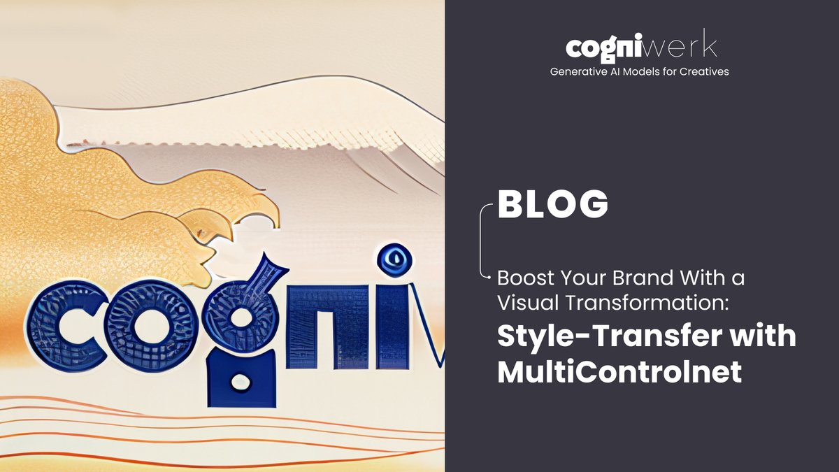 cogniwerk's tweet image. Are you looking to give your brand a visual makeover? Join us as we explore MultiControlnet and its style-transfer capabilities in our latest blogpost. #MultiControlnet #Cogniwerk #CreativeAi