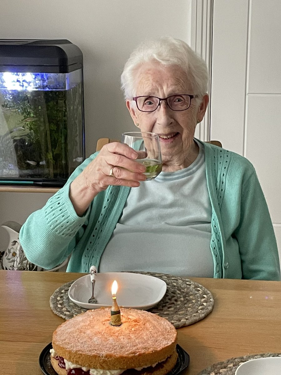 95 today - Happy Birthday Ma  🍾😃