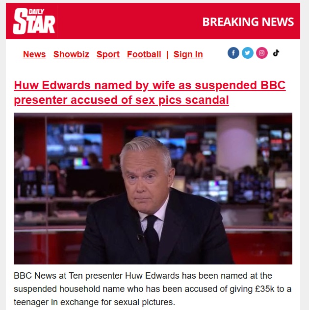 Tonight's episode may have ever-so-slightly been recorded before the #HuwEdwards news broke. Or we're being really respectful. One or the other.
Found out at 9pm. (Link to watch in bio)