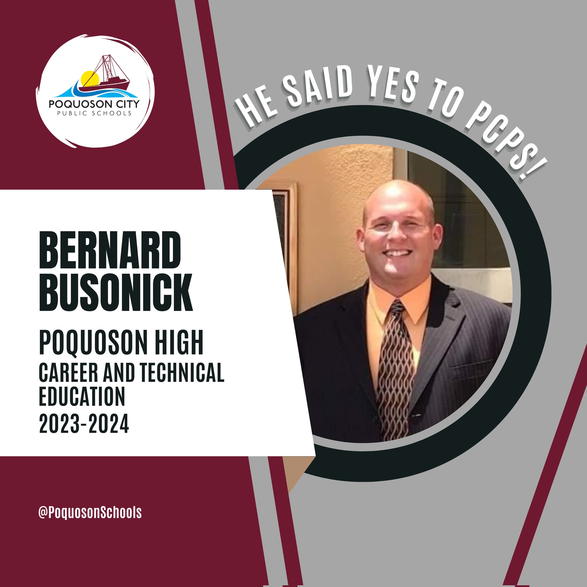 Poquoson Schools on Twitter Mr. Busonick! We look forward to